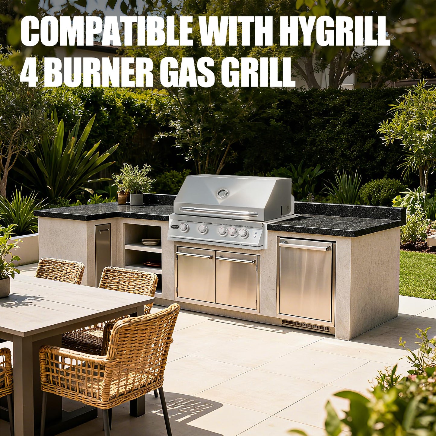 Stanbroil Hygrill Premium BBQ Insulation Jacket for 4-Burners Gas Grills, 32-Inch Built-in Grills