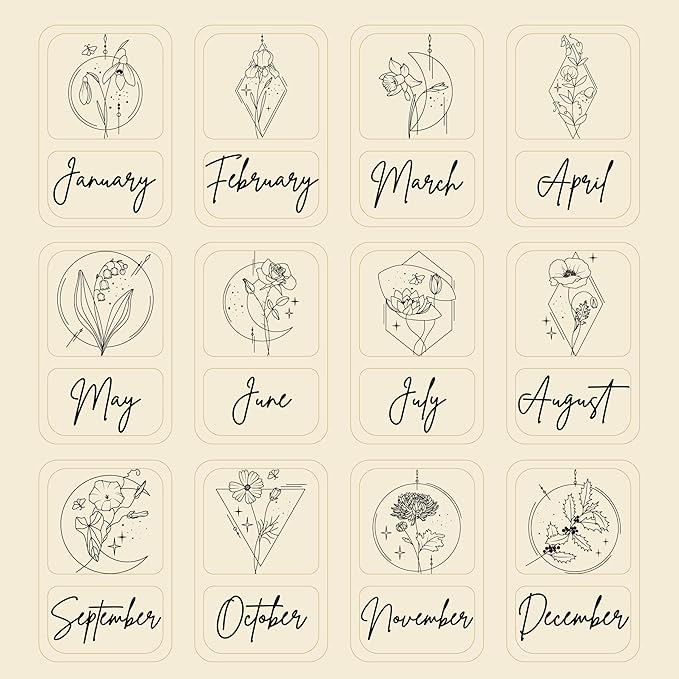 Personalized Birth Flower Month Travel Makeup Mirror for Women | Black Birth Flower and Name UV Painting |Custom Small Portable Travel Pocket Mirror Birthday Gifts for Women, Mom, Girl