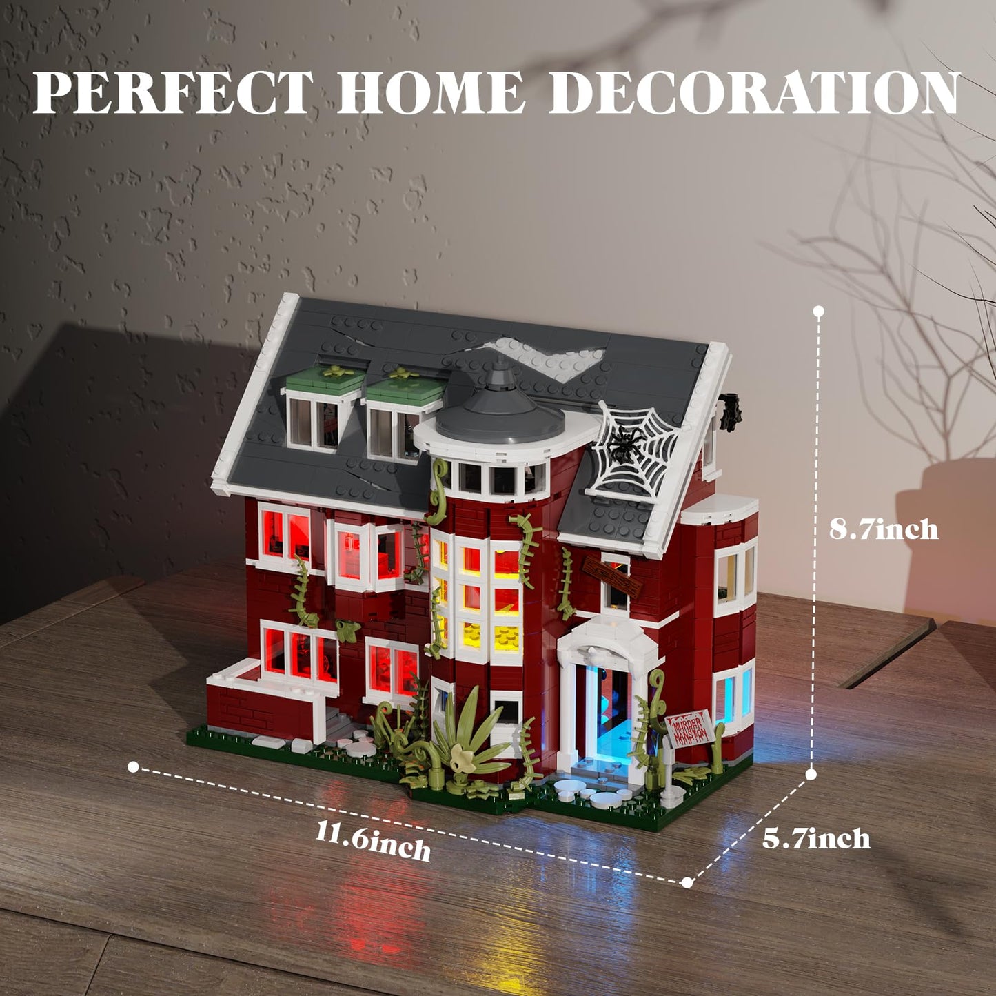 AHS Murder House Building Set, Horror Story Movie House Blocks Toy, Compatible with Lego Halloween Haunted House, Ideals Gift for Fans 18+ Boys Girls Adult (1171 PCS)