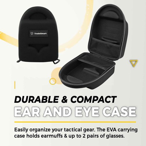 TradeSmart Gun Range Protection Duo Kit - Pink and Grey Shooting Eye and Ear Protection for Women and Men, U.S. Certified