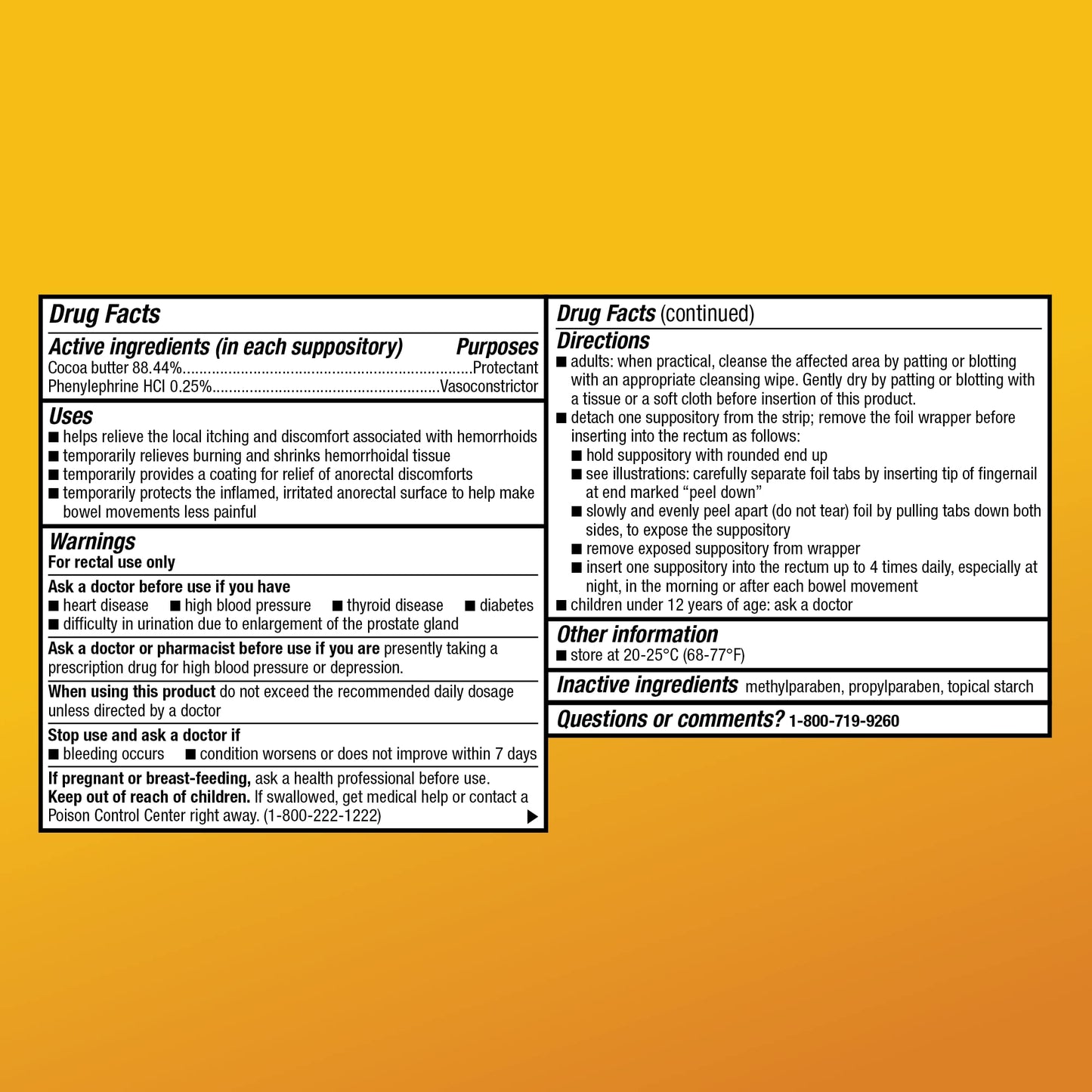 Amazon Basic Care Hemorrhoidal Suppositories, Relief from Burning, Itching and Discomfort of Hemorrhoids, 24 Count (Pack of 2)