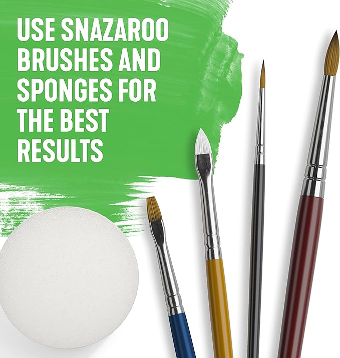 Snazaroo Classic Face and Body Paint, 18.8g (0.66-oz) Pot, Grass Green