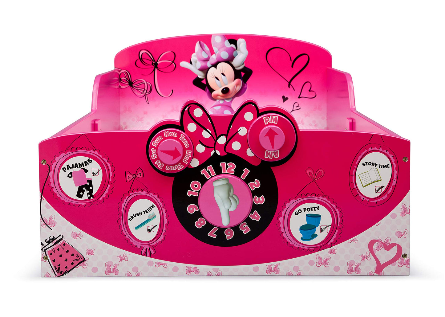 Delta Children Interactive Wood Toddler Bed - Greenguard Gold Certified, Disney Minnie Mouse