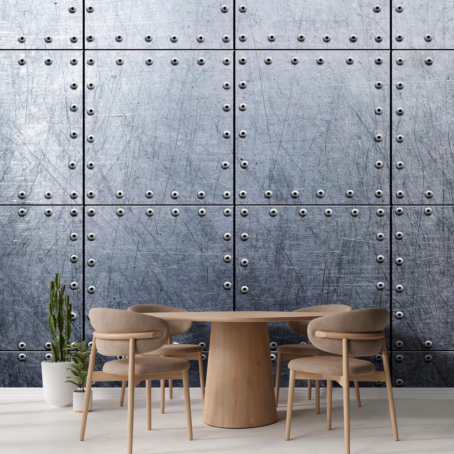 wall26 Metal Wallpaper Background Canvas Art Wall Decor - 120x144 inches