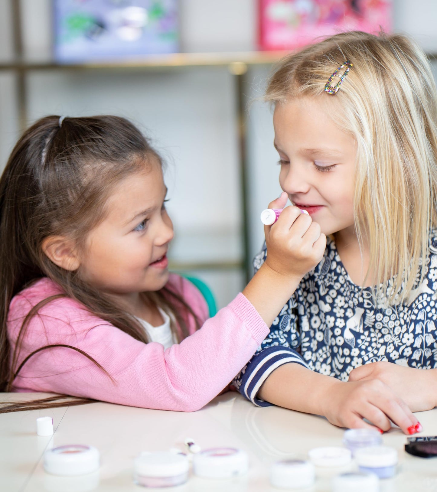 Klee Naturals Makeup Kit with Eye Shadow, Blush, Glitter Gel and Lip Shimmer. Kid-Friendly and Non-Toxic. Made in USA. (Whirl With It)