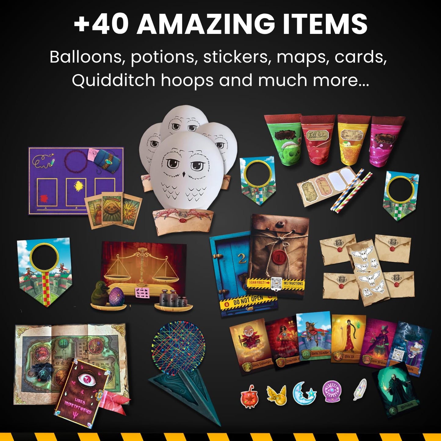 EPIC ENIGMAS | Harry Magic Escape Room | Ages 5 to 12 | 5 Thrilling Enigmatic Rooms | Family Board Game Kids | 1-5 Players