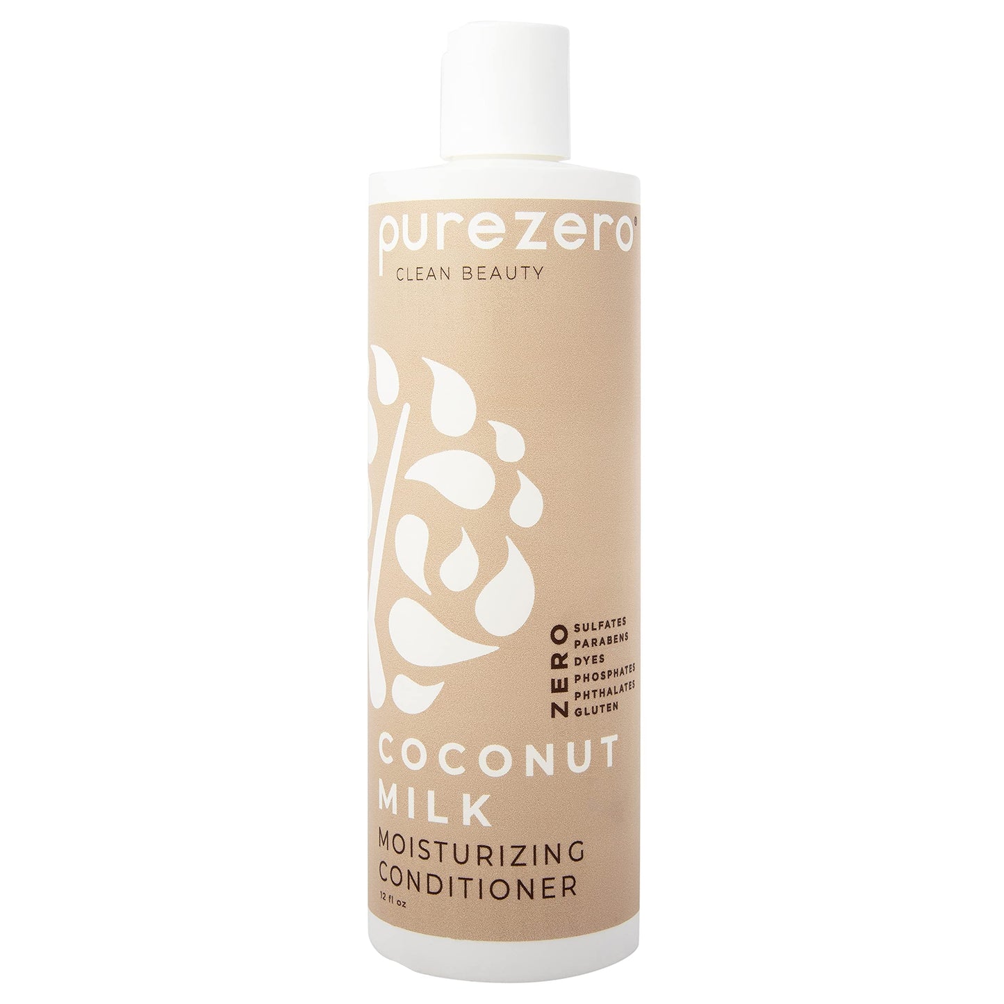 Purezero Coconut Milk Moisturizing Conditioner - 12 Fl Ounces - Intense Hydration & Increase Shine - Fight Dandruff & Frizz - Ze