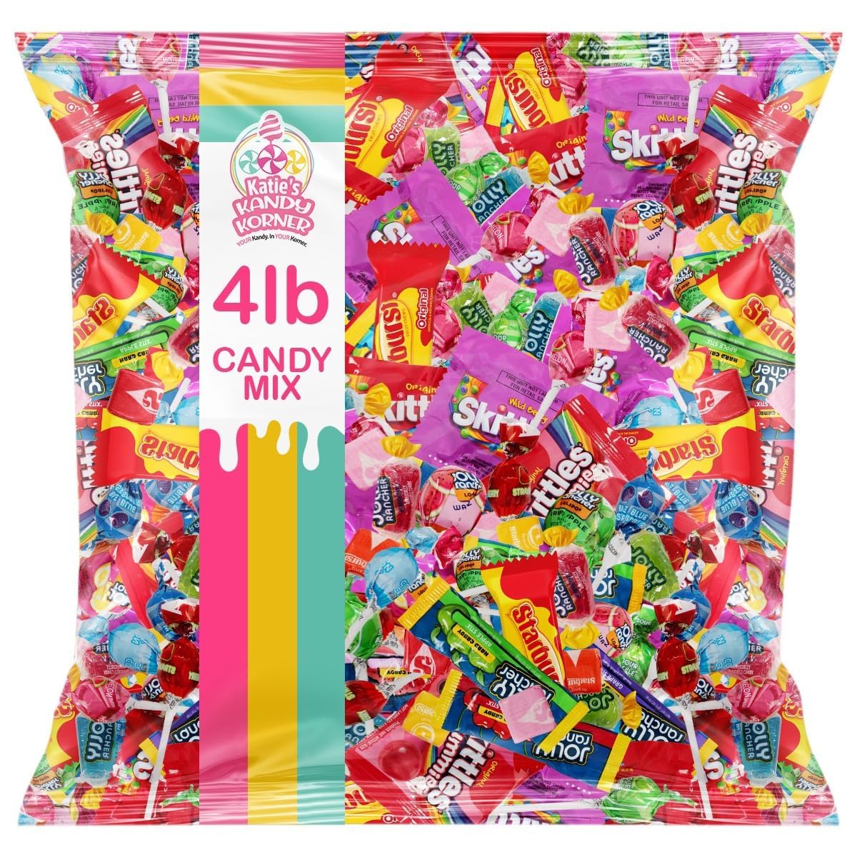 Candy Variety Pack, 4lb Bag of Candy Individually Wrapped, The Ultimate Candies Variety Pack for All Occasions, Assortment Candies Perfect for Parties and More