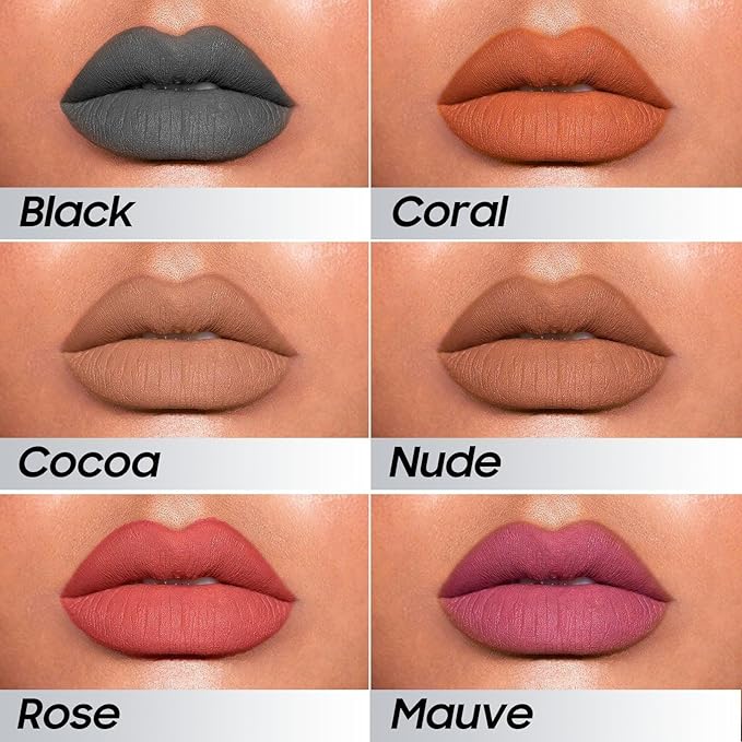 Lip Liner, Lip Gloss Gift for Women Matte Finish Vegan & Cruelty-Free, Highly-Pigmented for Create A Natural Lip Color (Rose)