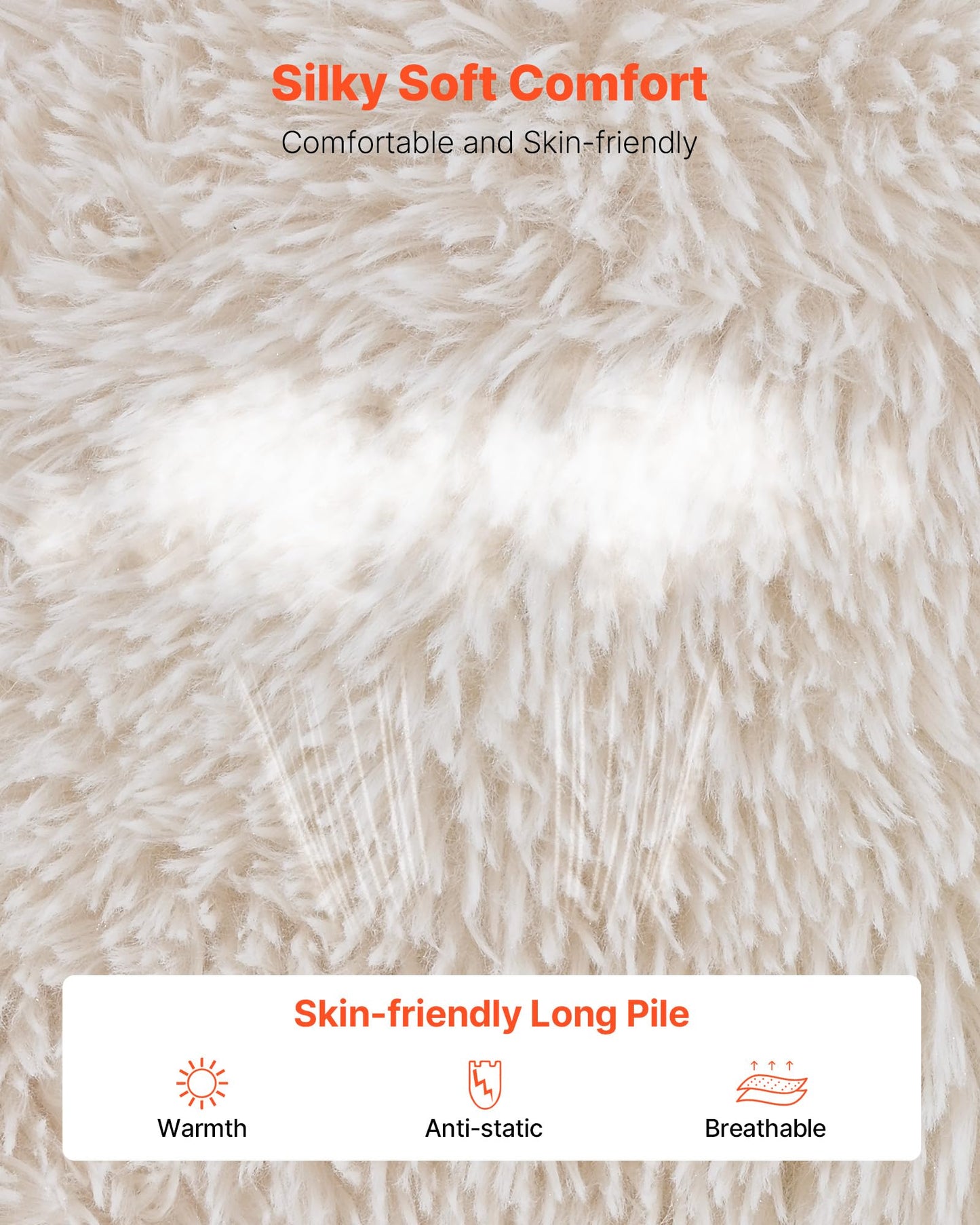 VEVOR Bean Bag Chair, BeanBag Sofa Chair with Armrests for Adults, Fluffy Plush & High-Density Foam Filling Adult Bean Bag with Zapper, Comfy Lazy Sofa Chair Ideal for Living Room, Bedroom, Beige