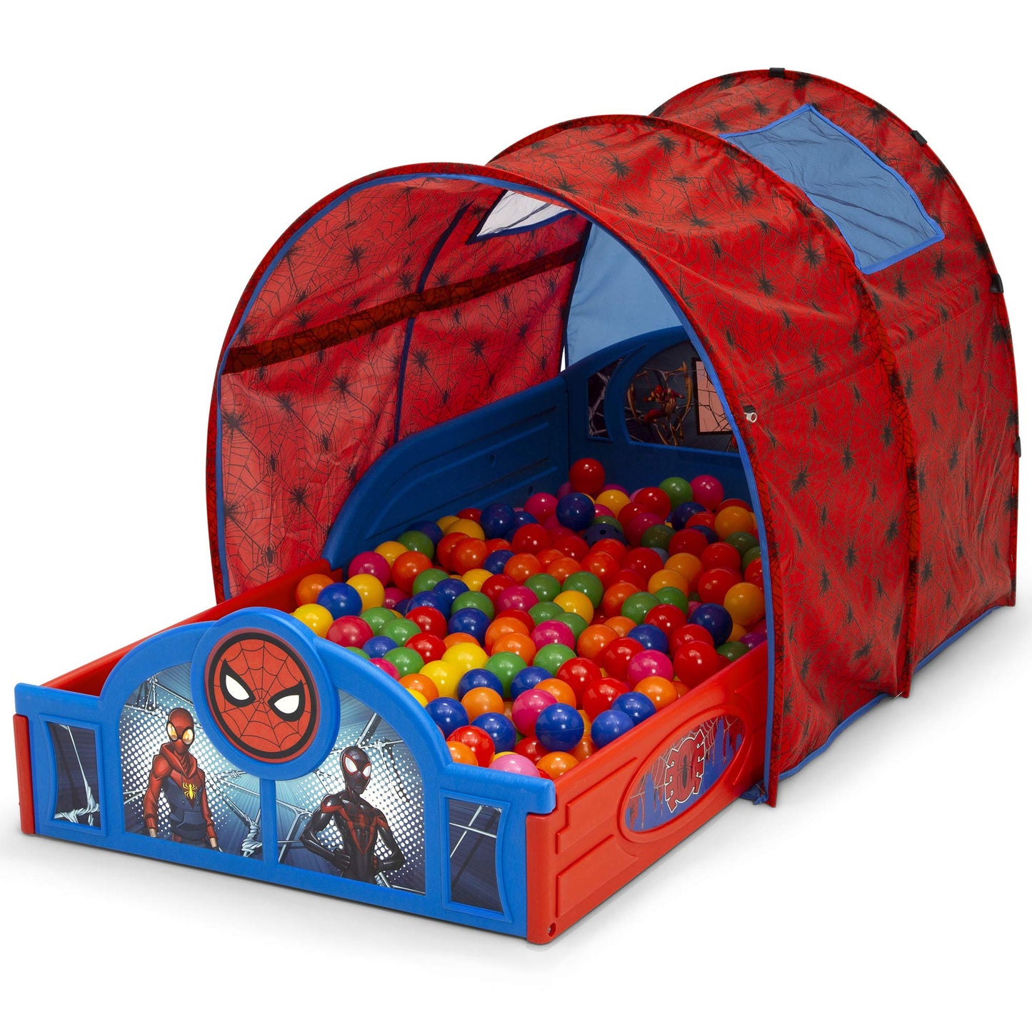 Delta Children Marvel Spider Man Sleep and Play Toddler Bed with Tent