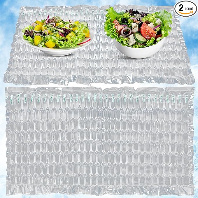Reallnaive Reusable Freezable Ice Mat Sheets for Coolers Flexible Ice Packs for Food Trays, Cheese Boards, Deli Meats, Veg...