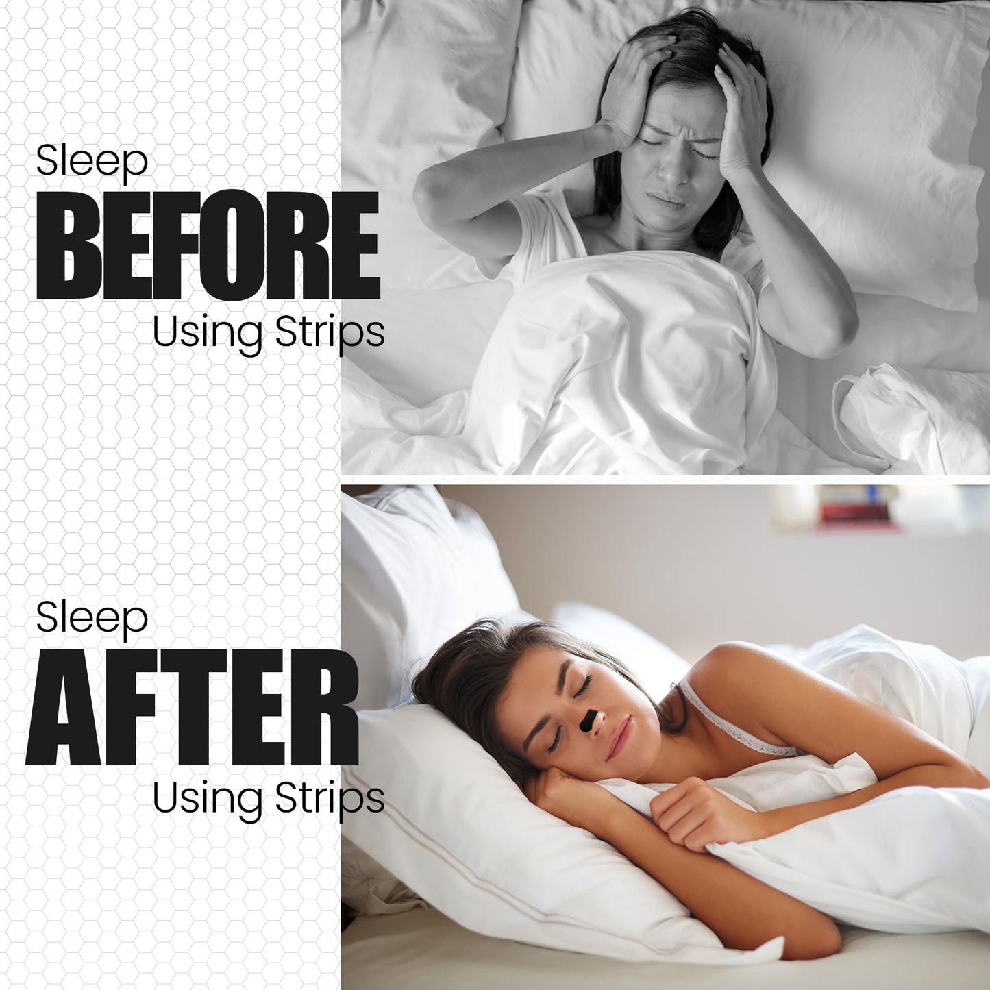 Performance Nasal Strips for Breathing, (60 Counts) - Extra Strenght Nose Strips for Snoring Comfort - Oil & Sweat Proof Adhesive Breathe Strips for Sleeping & Sports