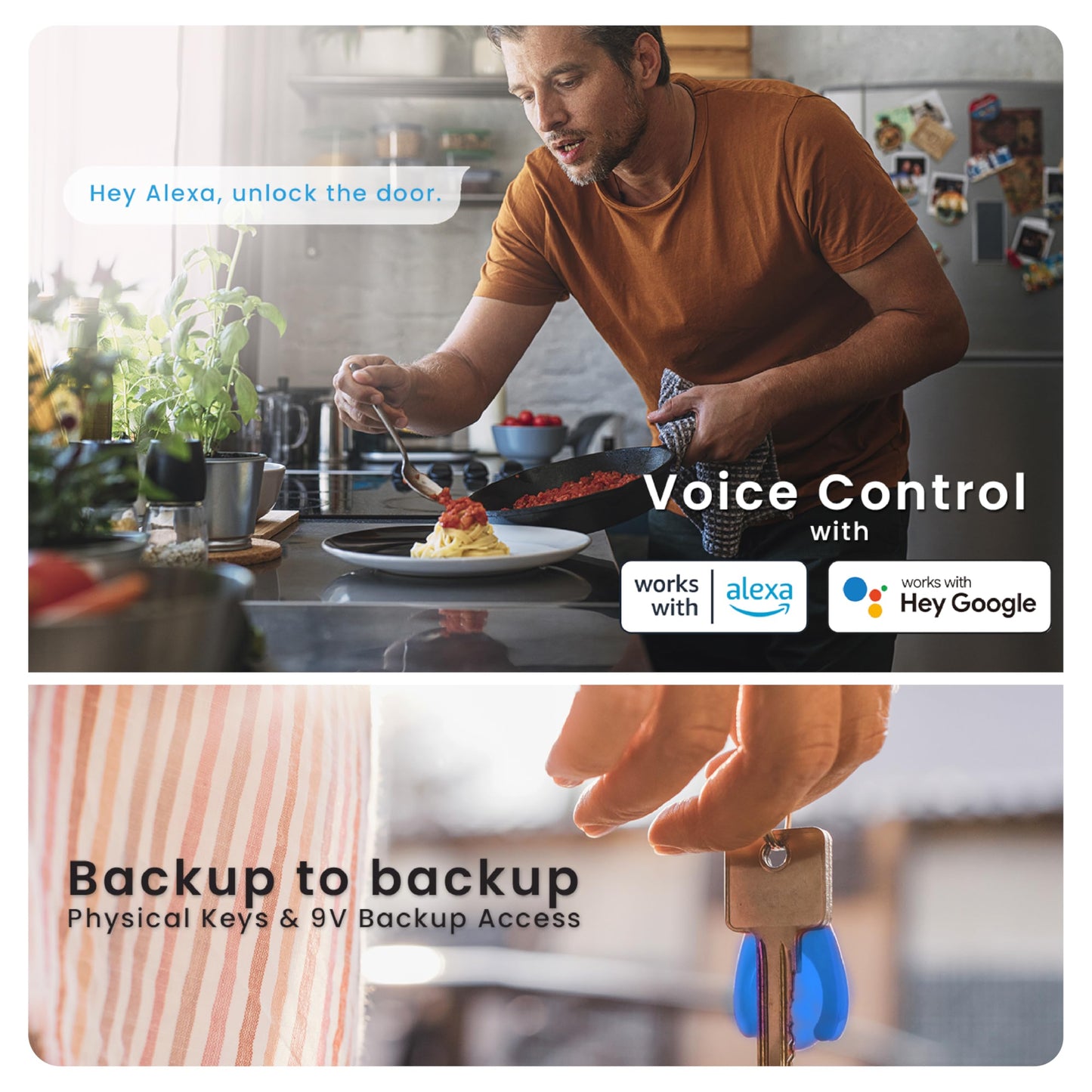 Lockly Vision Elite Video Smart Lock with Camera, Smart Wi-Fi Deadbolt for Front Door, PIN Genie® Keypad, Fingerprint Door Lock, Motion Sensor, App Remote Control, 2 Way Audio Doorbell, No Monthly Fee