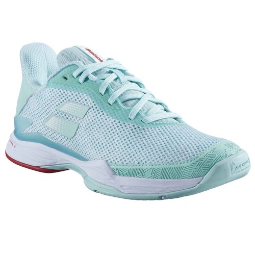 Babolat Women's Jet Tere All Court Tennis Shoes, Yucca/White (Women's US Size 6.5)