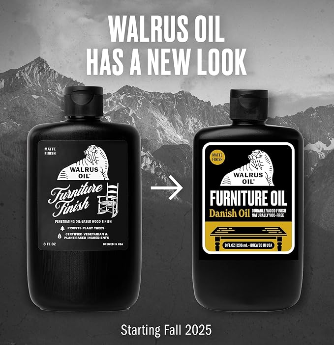 WALRUS OIL - Furniture Oil and Polish Bundle. Finish, Restore, and Protect Wood Surfaces.
