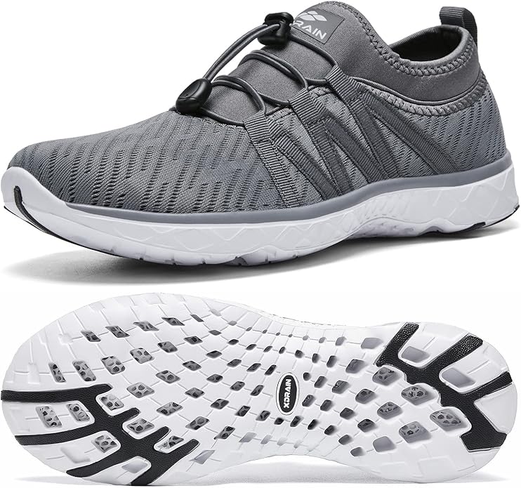ALEADER Men's Mesh Slip On Water Shoes