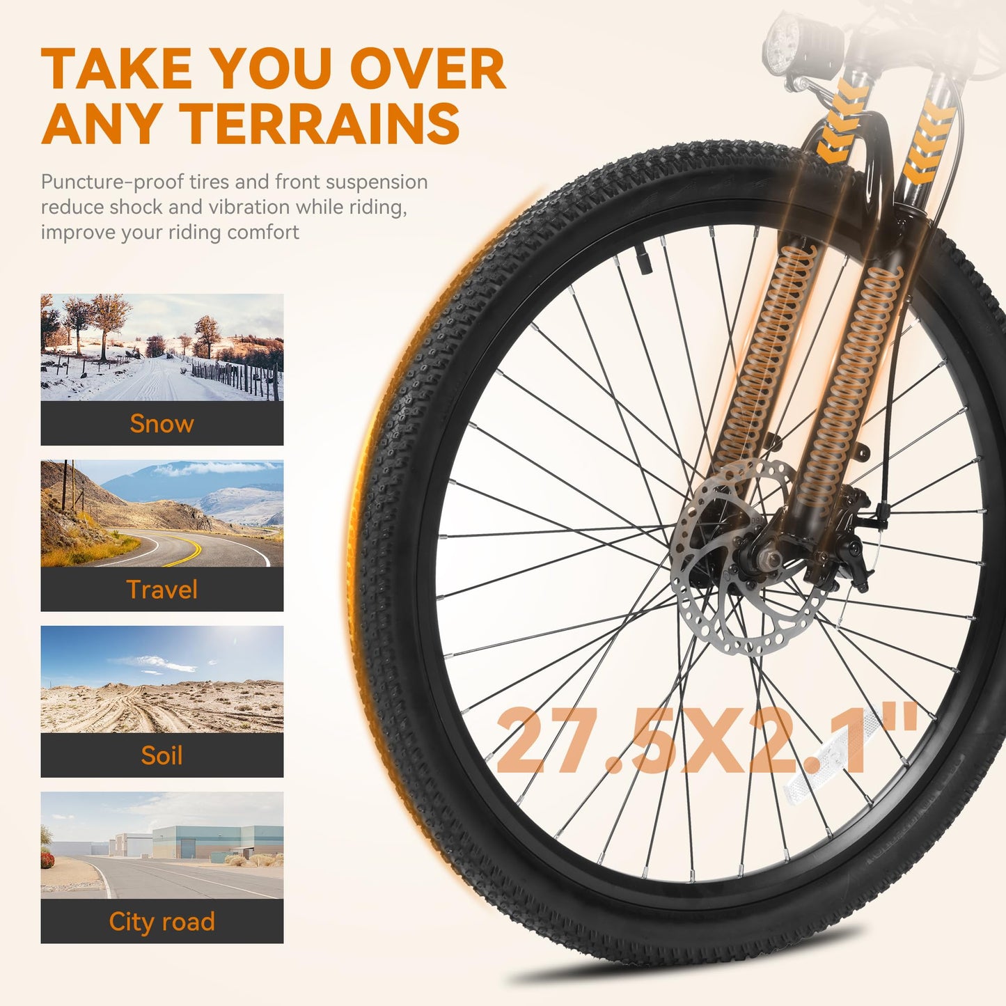 ACTBEST Apex Electric Bike for Adults, 27.5" Electric Mountain Bike with 21-Speed, Peak 1200W Motor 28MPH Top Speed, Max Range 55+ Miles, 499Wh Removable Battery E-Bike with DH1