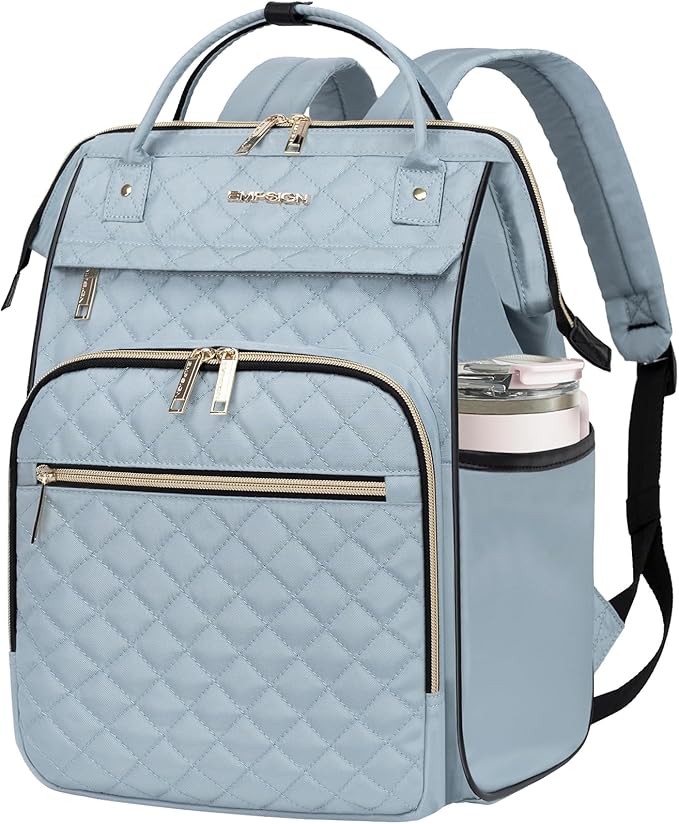 EMPSIGN 17 Inch Laptop Backpack for Women, Work Business Travel Computer College Bags, Large Capacity Water-repellent Quil...