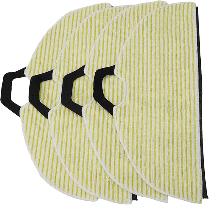 Replacement Pad and Side Brush for Shark Robot Vacuum Compatible with AV2610WA Models, Reusable Washable Microfiber Mop Pads, Non-Scratch Floor Cleaning Set(4+4+1)