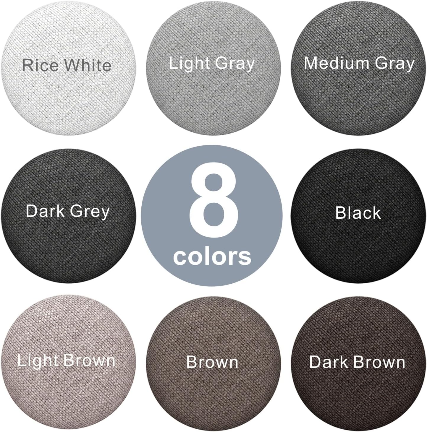 Linen Fabric-Covered Twist Pins - 8 Colors Upholstery Pins & Bed Skirt Pins -Used to Secure Sofa Cushion, Armrest Covers, Furniture & Bed Skir(12, Light Brown)