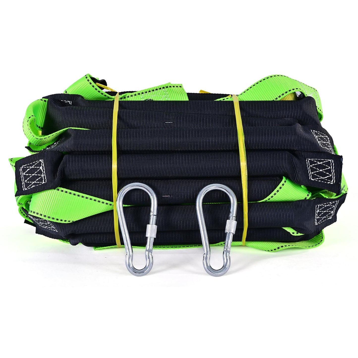 LZ.MZXU Fire Escape Ladders, 20FT Emergency Rope Ladder with 2 Hooks for 2-3 Story Homes, Portable Multi-use Quick Deployment Rope Ladders for Balcony Tree Window