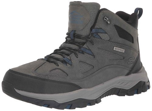 Skechers Men's USA Rickter Mid-Waterproof Lace Up Hiking Boot