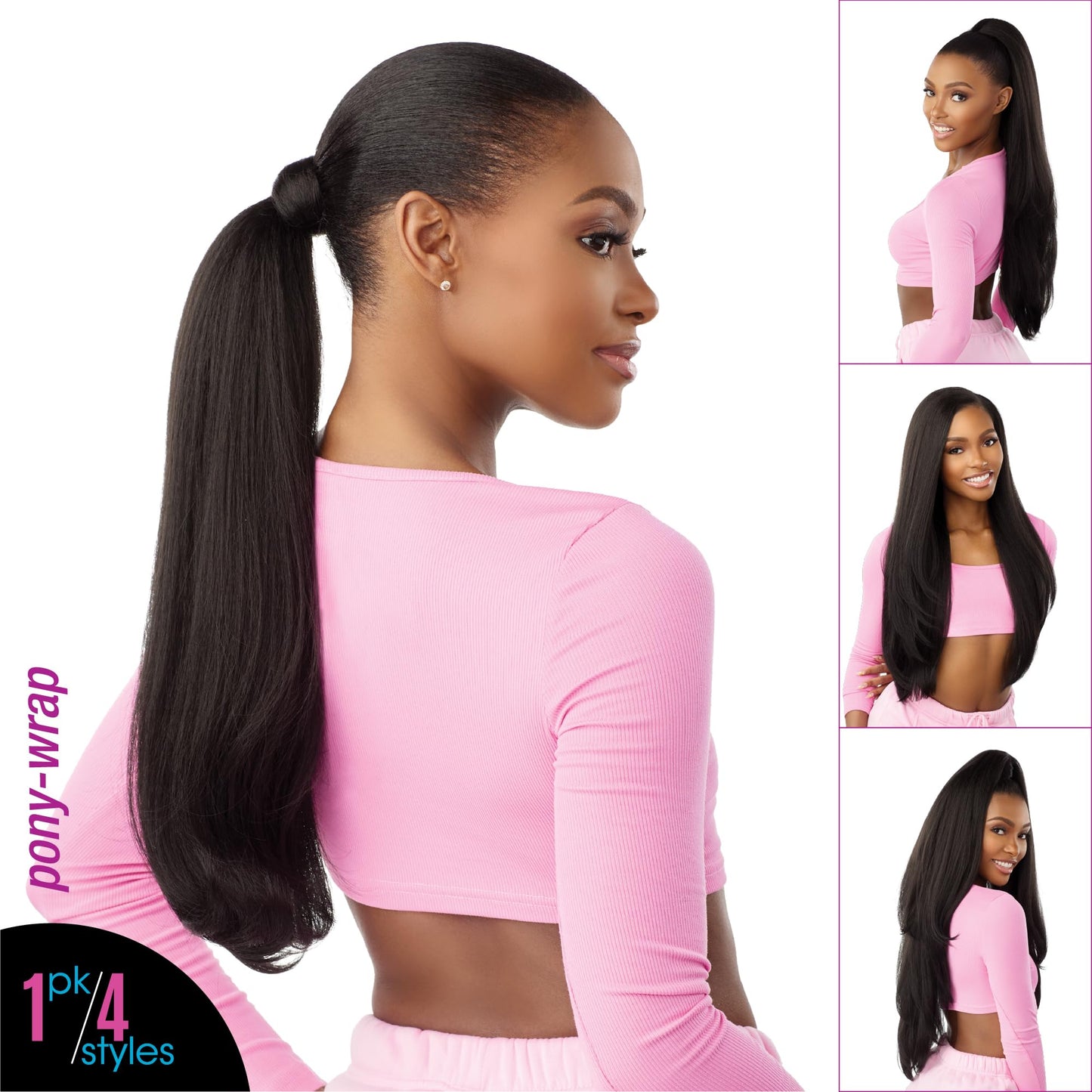 Sensationnel Instant Updown Halfwig Pony - Iud 21 4 Style in 1 Half Wig And Pony Drawstring (BALAYAGECARAMEL)