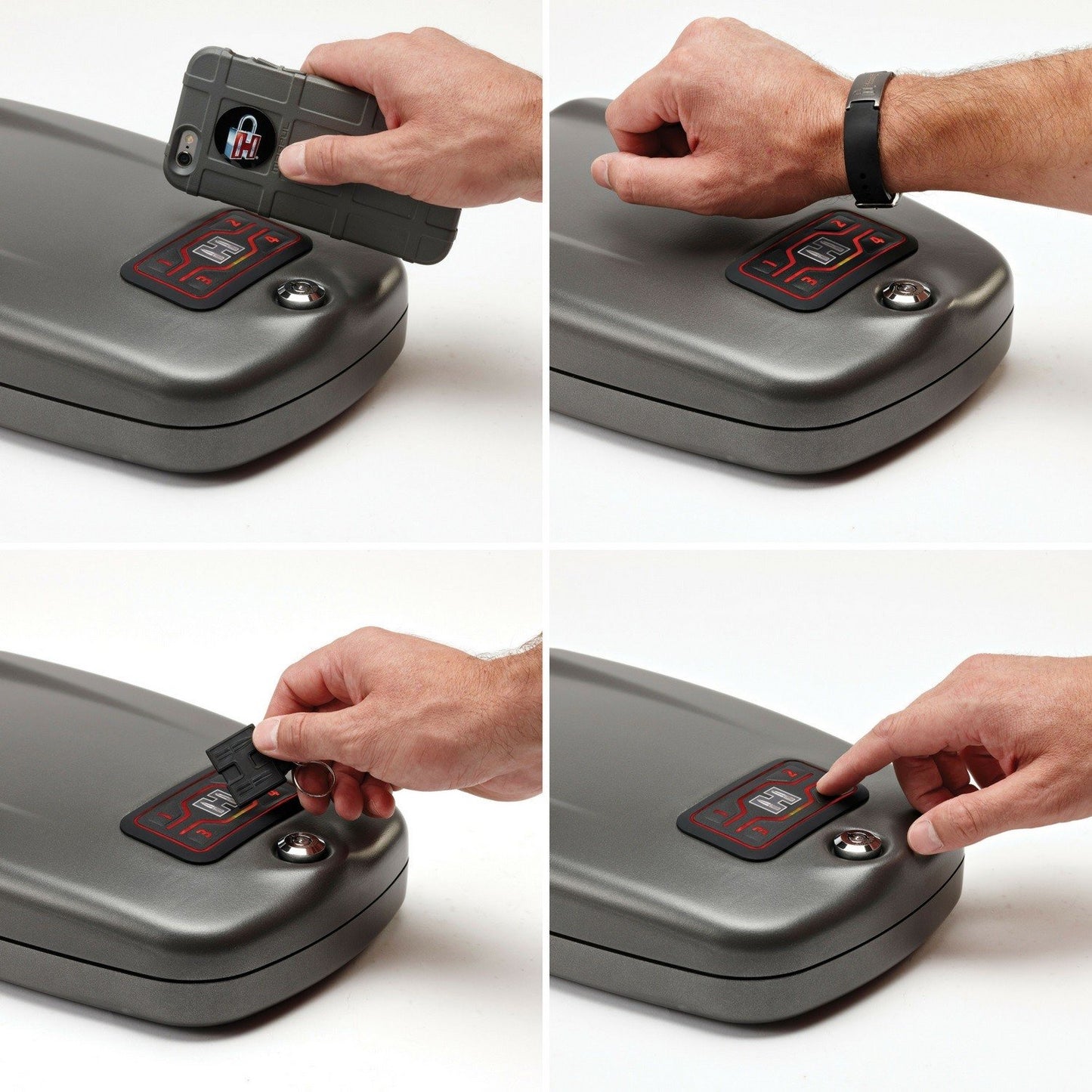 Hornady Rapid Safe 2700KP – Portable Gun Safe for Firearms – RFID Safe for Fast, Multiple Method Entry – Includes Rapid Safe, RFID Wristband, Key Fob, 2 Decals, 2 Barrel Keys and Security Cable