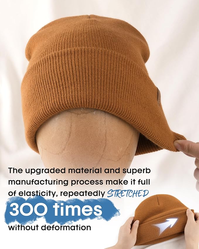 FURTALK Beanie for Men Women Cuffed Thick Knitted Unisex Winter Hat Beanies Skull Cap