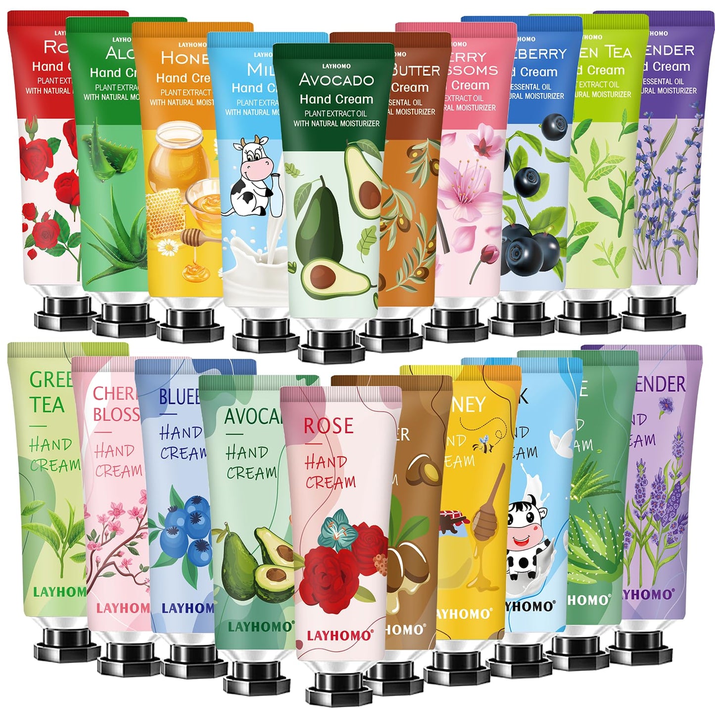 74 Pack Hand Cream Gifts Set Stocking Stuffers for Adults Women,Teacher Appreciation Gifts,Hand Lotion Travel Size in Bulk for D