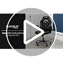 N-GEN Video Gaming Chair Ergonomic Computer Desk Office Chair with Lumbar Support Adjustable Height Swivel Wheels Flip-Up ...