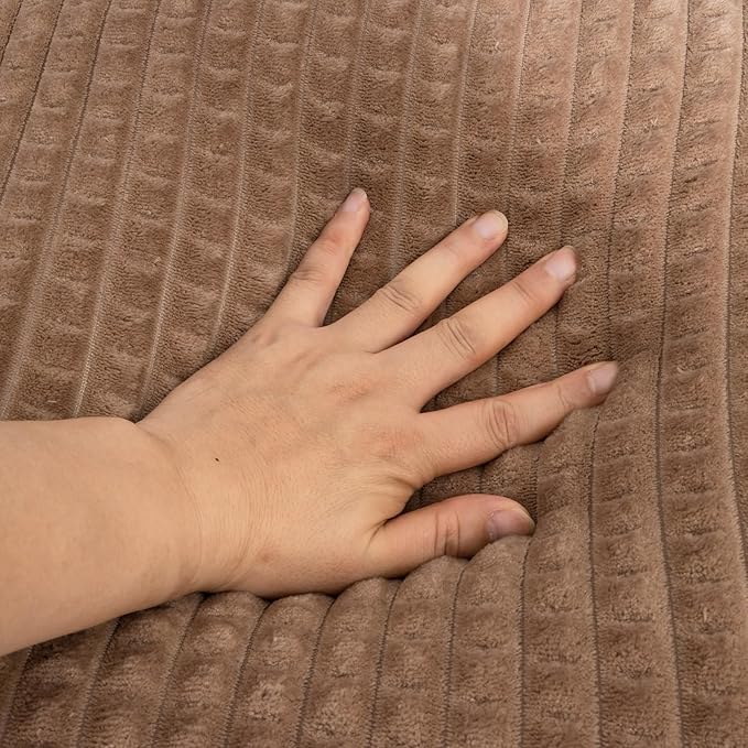 A Nice Night Reading Pillow Bed Wedge Large Adult Children Backrest with Arms Back Support for Sitting Up in Bed/Couch for Lounging Bedrest,Waffle Stereoscopic Design,Khaki