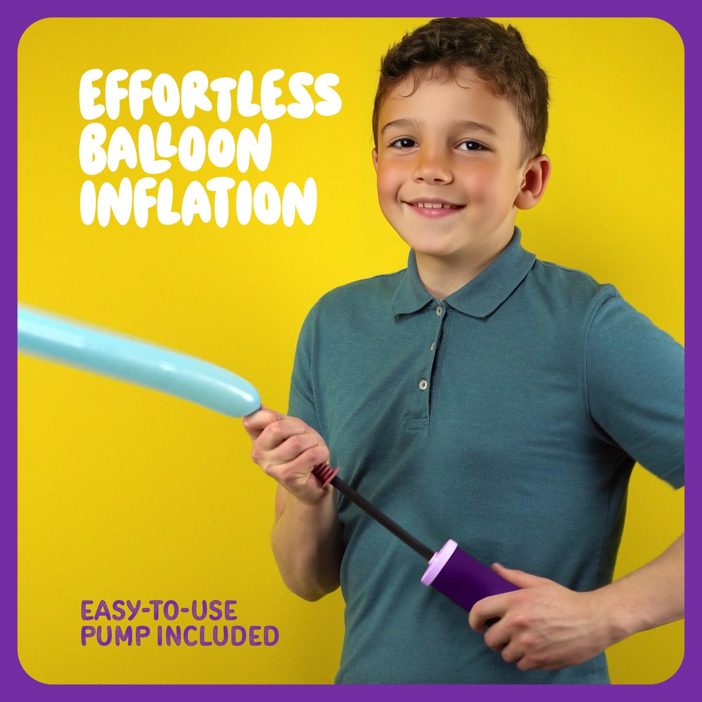 Balloon Animal Twisting Kit with Pump for Kids - Boy & Girl Gift - Birthday Gifts for Girls and Boys - Arts and Crafts for Kid Ages 8-12 - 6 7 8 9 10 11 12 Year Old - Animals Balloons
