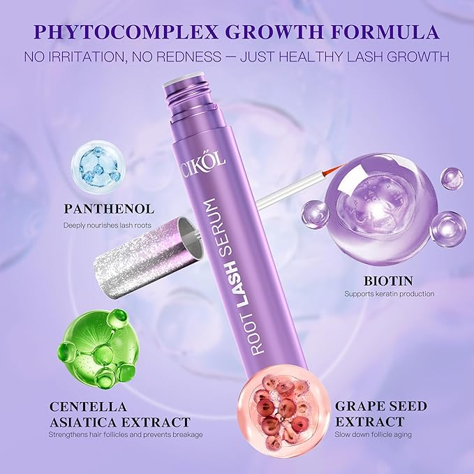 Lash & Brow Growth Serum Set - Eyelash & Eyebrow Serum with Biotin, Peptides & Plant Extracts - Fuller, Longer-Looking Lashes & Thicker Brows - Vegan, Prostaglandin-Free, 2× 8ml Value Duo