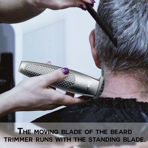 Caliber .38 Super Trimmer - Professional Cordless Hair Clipper with DLC Blades - Easy Zero Gap for Lining & Dry Shaving - Adjustable T-Blade Trimmers - Personal Hair Grooming Tool for Men