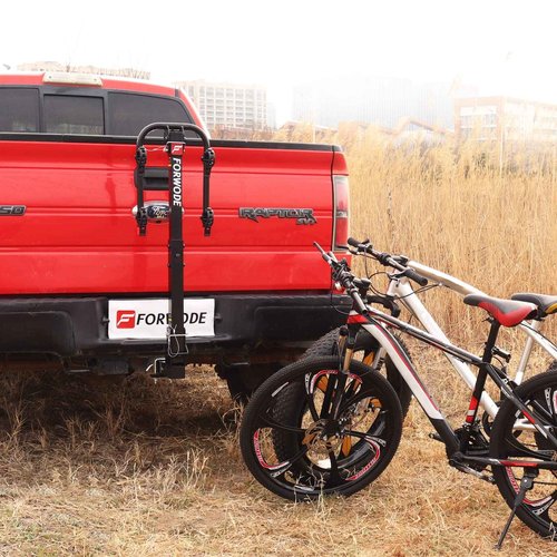 Forwode Hitch Mount Rack Fits 2 x 35 lbs Bicycles, Bike Hitch Rack for Car, Foldable Wobble Free, Hitch Lock, 2-Inch Receiver