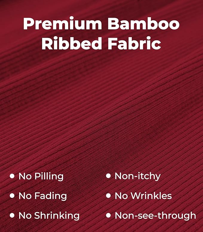 NACHILA Pajamas for Women-Viscose from Bamboo, Ribbed Racerback Tank Top Sexy Split Shorts Pajama Sets Cooling Sleep Cami Pjs