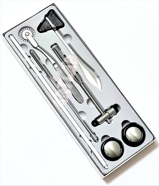 ArTLab-Neurological Percussion Set-Reflex Hammer Instrument Set, Includes Pinwheel, Babinski Hammer,Taylor Buck Hammer,Dia...