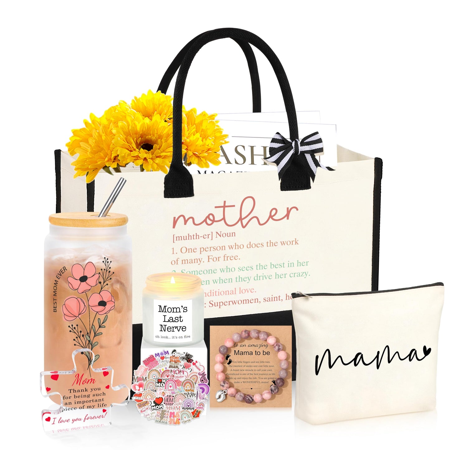 DOGMEM Mom Gifts Birthday Gifts for Women Unique Birthday Gift Basket for Her Best Gift for Mom