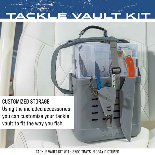 FROGG TOGGS EVA Tackle Vault Tote, Lightweight Customizable Tackle Bag with Accessories