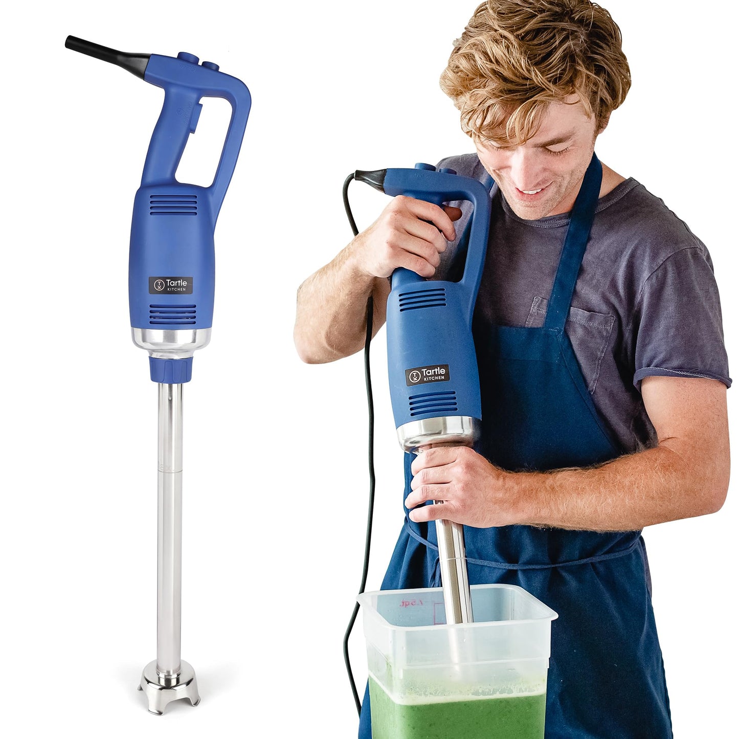 TK Commercial Immersion Blender, 750 Watt/1 HP Variable Speed Motor, 20,000 RPM X-Heavy Duty with Performance Assurance - 20"