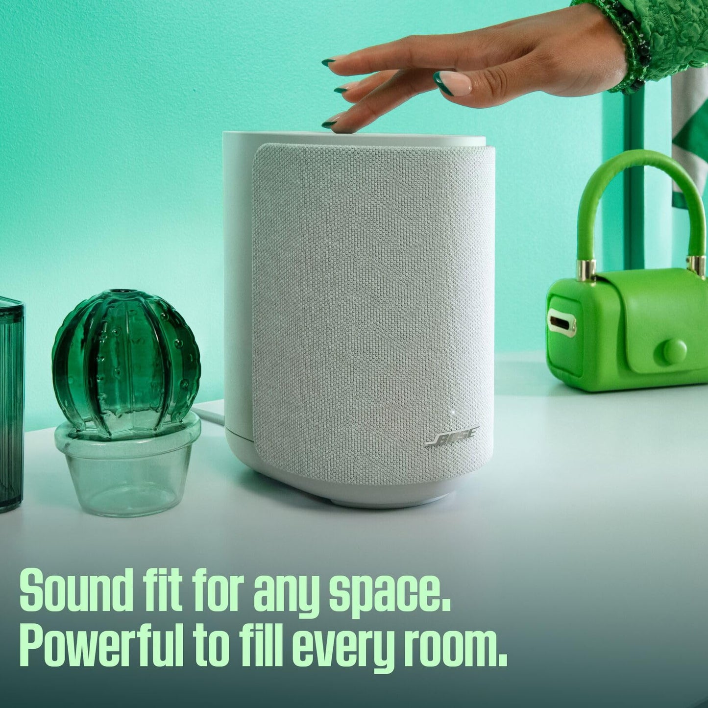 Bose New Lifestyle Ultra Speaker, Wireless Home Speaker, TrueSpatial Audio, CleanBass, AirPlay & Google Cast, White Smoke