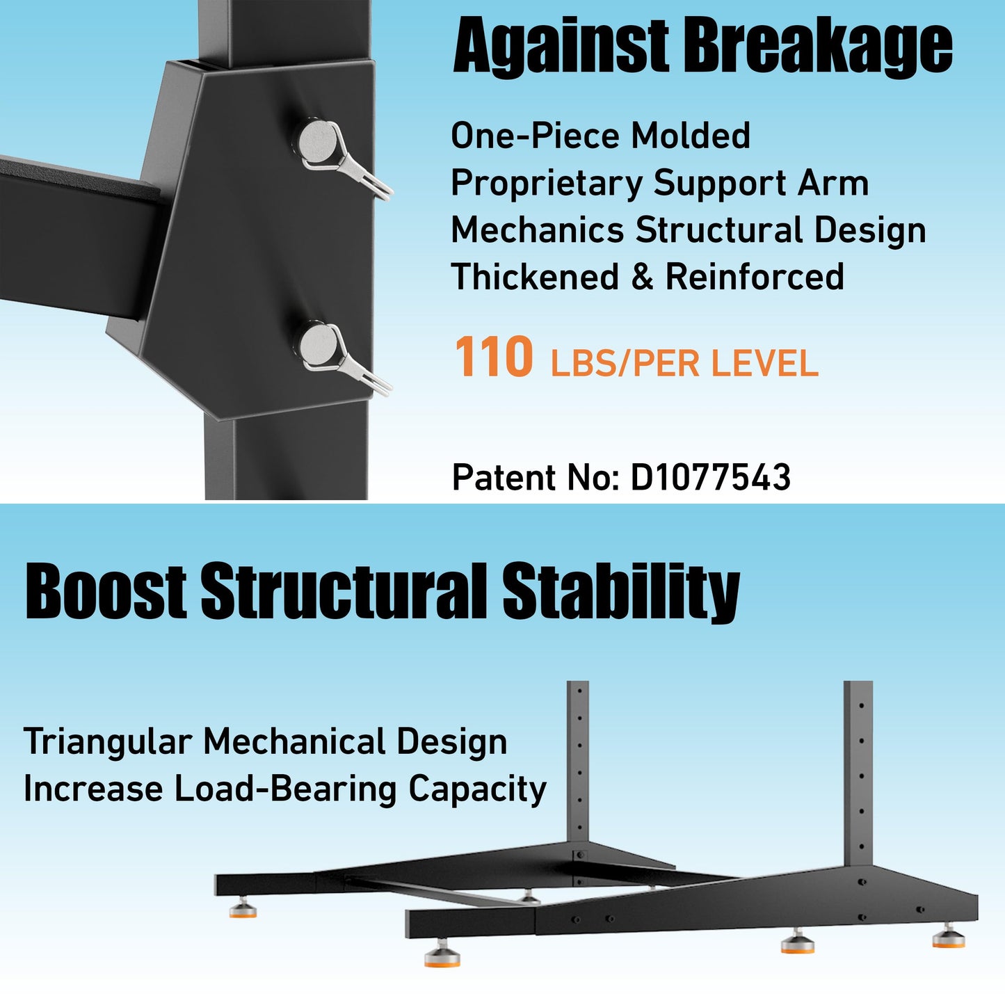AlloyLake Kayak Rack Pro - Thickened & Reinforced Kayak Storage Rack - Freestanding Kayak and Canoe Rack - Adjustable Kayak Hanger - Kayak Stand for Indoor & Outdoor(Black, 2-Tier for 2 Kayaks)