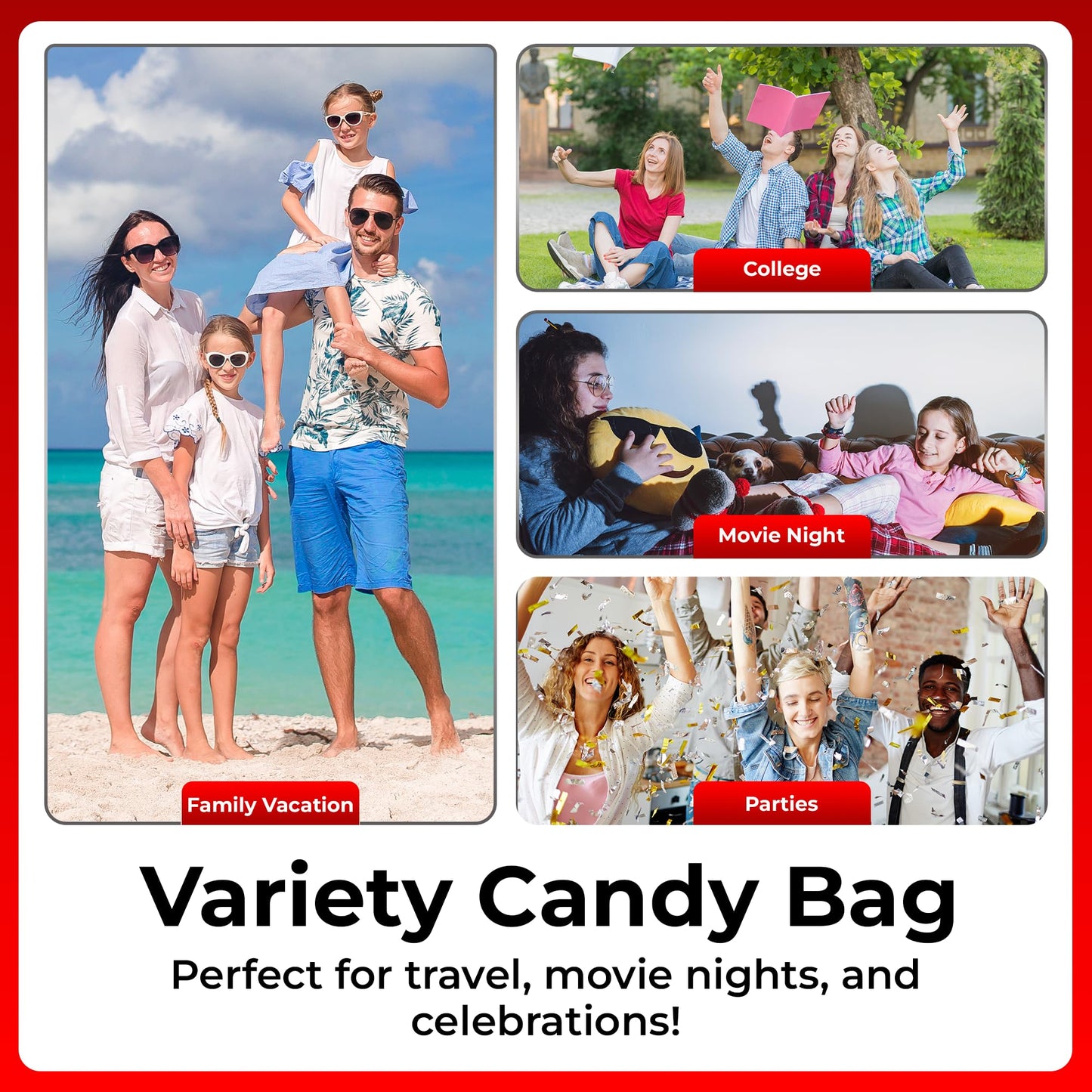 Sweet Gifting Assorted Candy Variety Pack (2 LB) - Candy Bag with Individually Wrapped Gummy Treats, Party Favors for Kids, Candies for Office, Birthday, Back to School & Pinata Stuffers