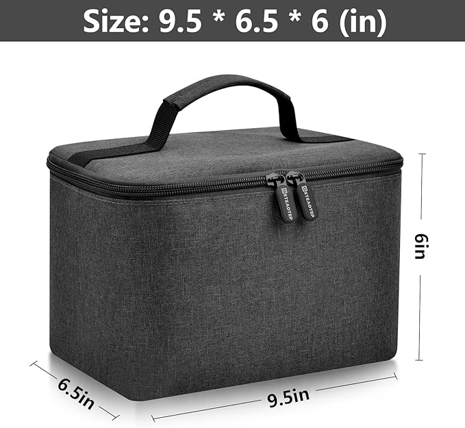 Digital Hand Mixer Carrying Bag for KitchenAid 5/6/ 7/9 Ultra Power Speed Hand Mixers, Portable Travel Storage Case Bag with Handle for Kitchen Aid Mixer Accessories (Box Only) - Grey