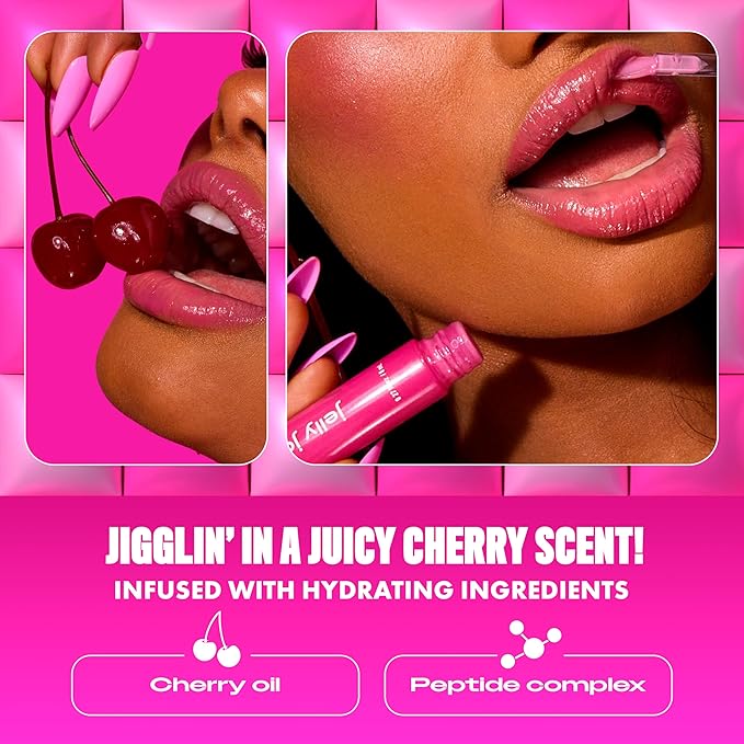 NYX PROFESSIONAL MAKEUP Jelly Job Lip Gloss, Lip Tint Gloss with Full-Bodied, Smoothing, and Hyper-Glossy Shine - Jelly Filled (Spice Brown)