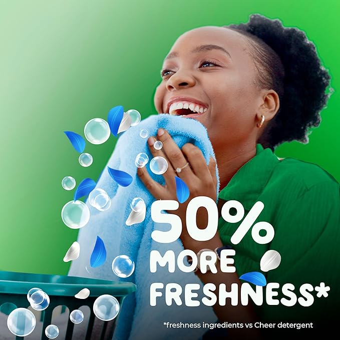 Gain Flings Ultra Oxi Laundry Detergent Pacs, 76 Count, Waterfall Delight Scent, 3-in-1, HE Compatible