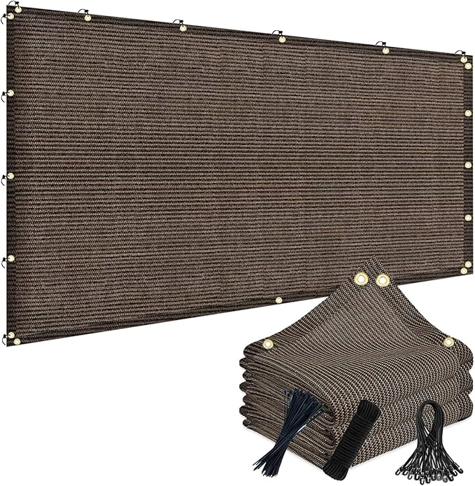90% 12x15ft Sun Shade Cloth for Outdoor Deck Backyard Patio Garden Pergola Cover Canopy Mocha