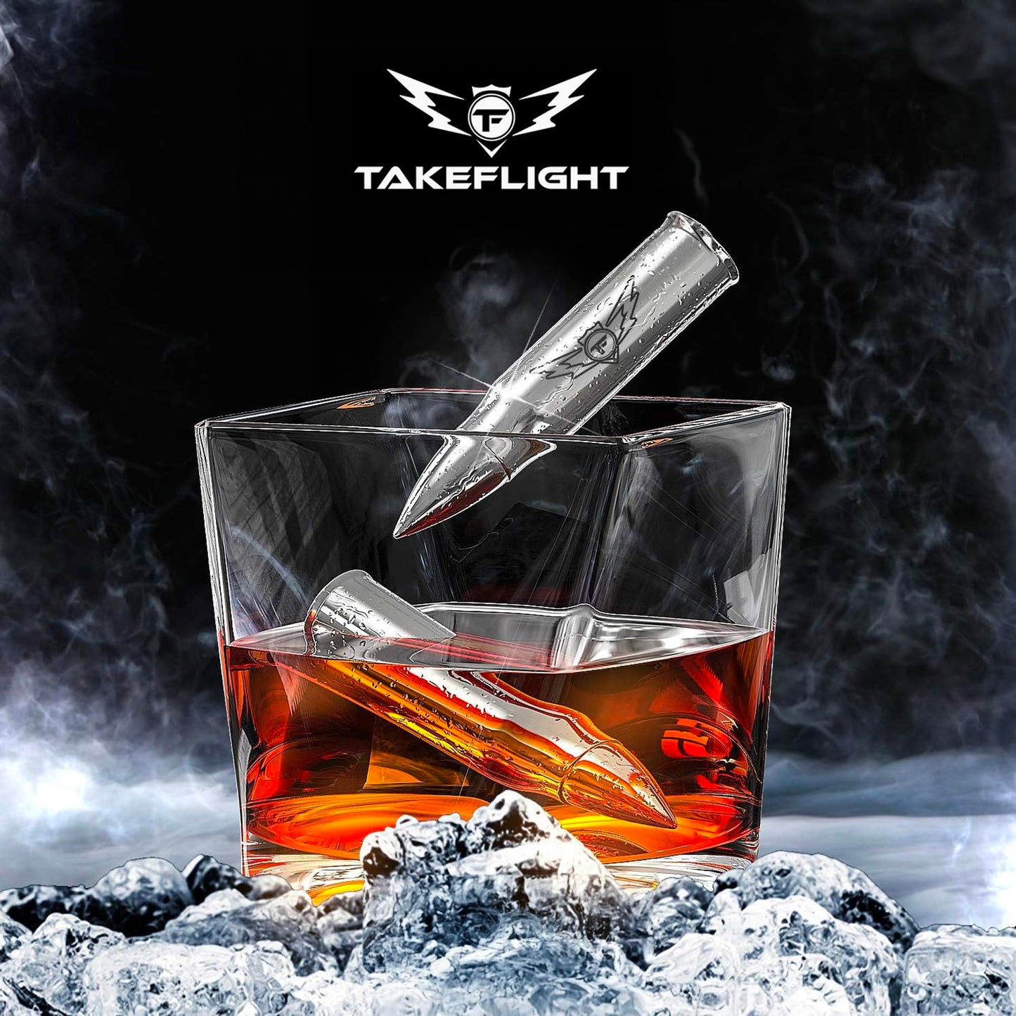 Whiskey Stones Gift Set – 6 Metal Ice Cubes | Stainless Steel Whiskey Rocks for Bourbon & Scotch | Cool Whiskey Gifts for Men, Dad, Boyfriend | Valentine's, Father’s Day, Stocking Stuffer